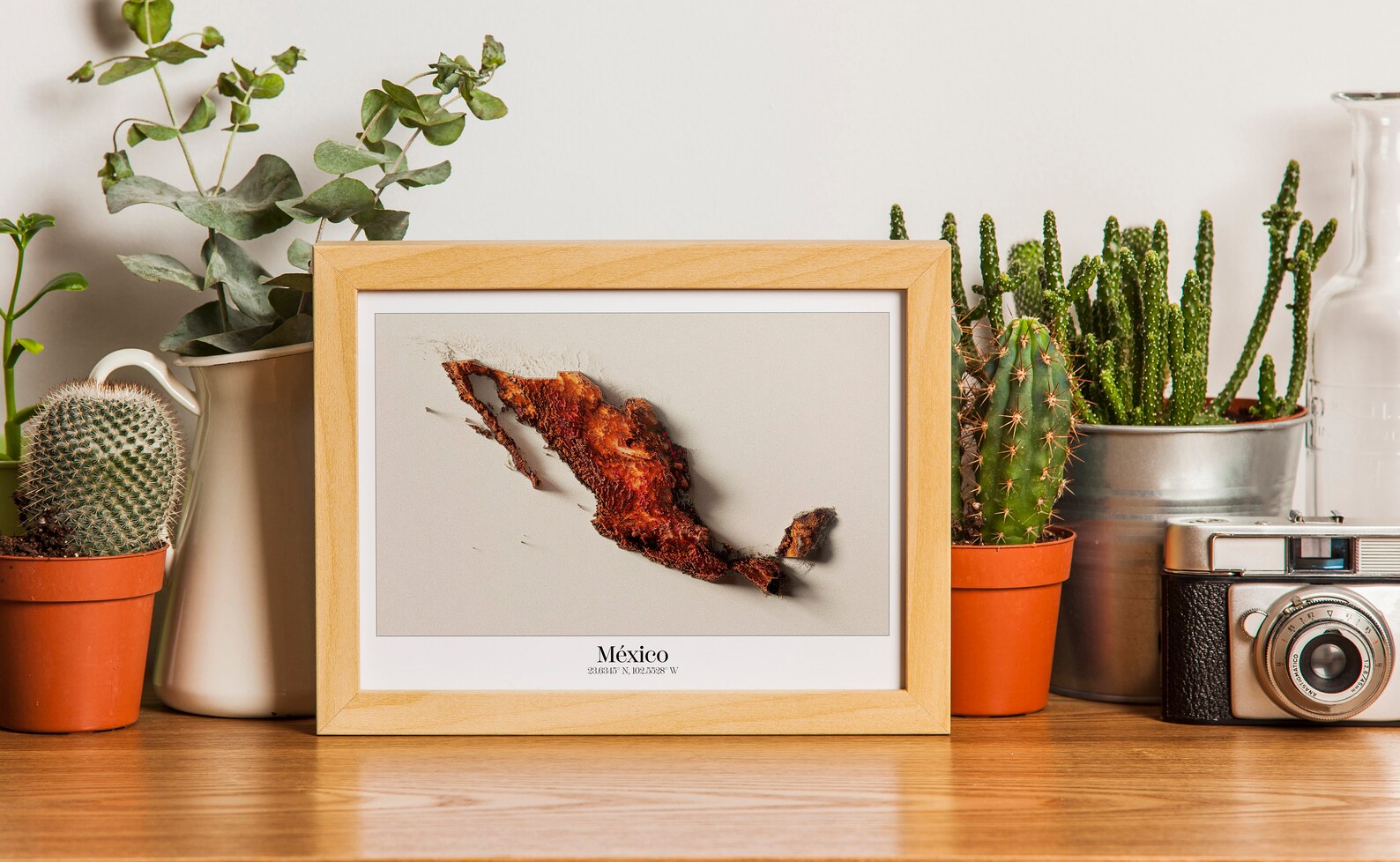 Relief Map Mexico I Printable I 3D I Wall Art - Etsy