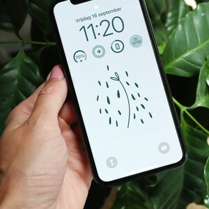 Scarica: sfondo minimale per telefono con pianta verde