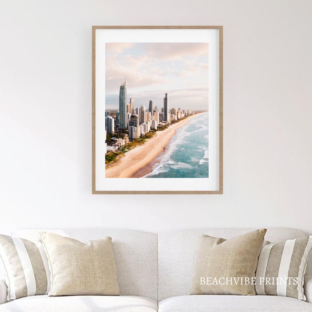 Gold Coast Wall Art Australian Home Decor Queensland Prints Etsy