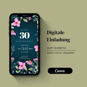 Invito per il 30° 40° 50° compleanno | invito compleanno personalizzabile | eCard da inviare tramite Whatsapp