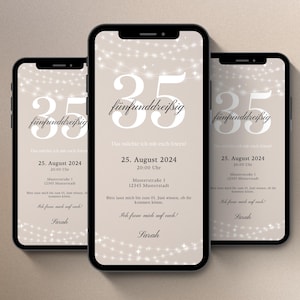 Birthday invitation | personalizable birthday invitation | eCard to send via Whatsapp