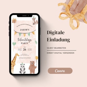 Convite digital para aniversário infantil | Convite Whatsapp | personalizável | cartão eletrônico