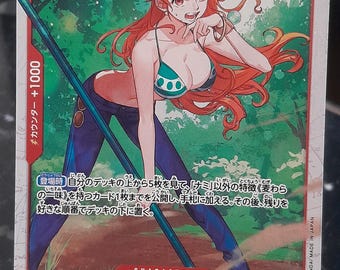 Carta de One Piece Nami OP01-016 R – Carta rara del TCG japonés de One Piece