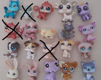 LPS Littlest petshop pet shop 3 pièces lot 3 pet shop aléatoire Hasbro