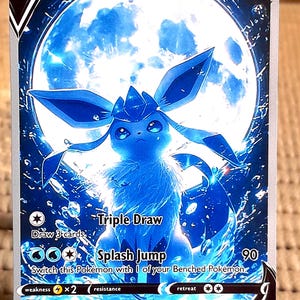 Carte pokemon Vaporeon V Custom customiser jeu de cartes anglais NO holo