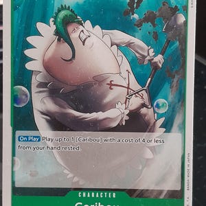 Carte one piece Coribou OP07-025 C vert supernovas caribou pirates ENG carte TCG