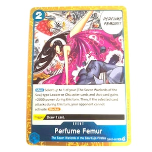 Carte one piece event perfume femur OP07-057 R jeu de cartes anglais proxy customiser custom