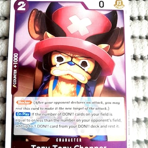 Carte one piece Tony tony chopper OP07-066 R jeu de cartes anglais TCG proxy