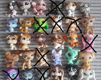 LPS Littlest petshop pet shop 3 pièces lot 3 pet shop aléatoire Hasbro