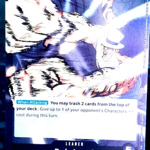 One Piece Leader Card Rob Lucci OP07-079 L Custom TCG 500 Jahre in der Zukunft Karte Englische Kartenspiele ENG