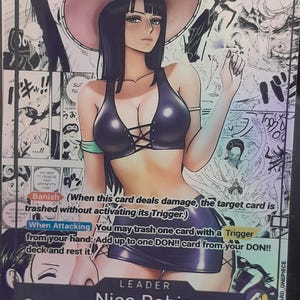 Carte One Piece OPTCG Nico robin OP09-062 L custom proxy english jeu de cartes one piece ENG
