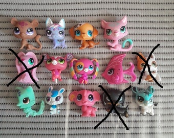 LPS Littlest petshop pet shop 3 pièces lot 3 pet shop aléatoire Hasbro