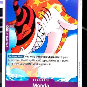 Carte one piece monda OP07-074 C animal foxy pirates jeux de cartes ENG TCG