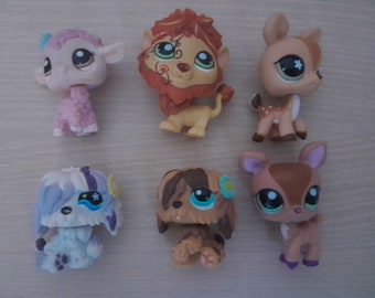 LPS Littlest petshop pet shop 3 pieces lot 3 random pet shop Hasbro