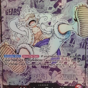 Carte one piece monkey d luffy custom proxy ST10-002 L jeu de cartes  anglais ENGLISH mugiwara ENG leader personnalisée OPTCG