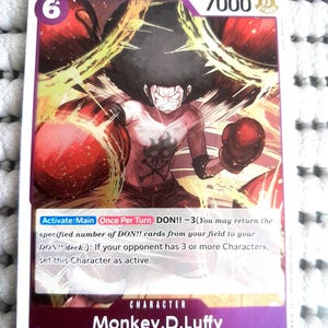 Carte one piece Monkey D Luffy OP07-073 R jeu de cartes anglais TCG proxy mugiwara