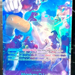 Carte one piece monkey d luffy leader custom proxy OP05-060 L jeu de cartes anglais ENGLISH mugiwara customiser
