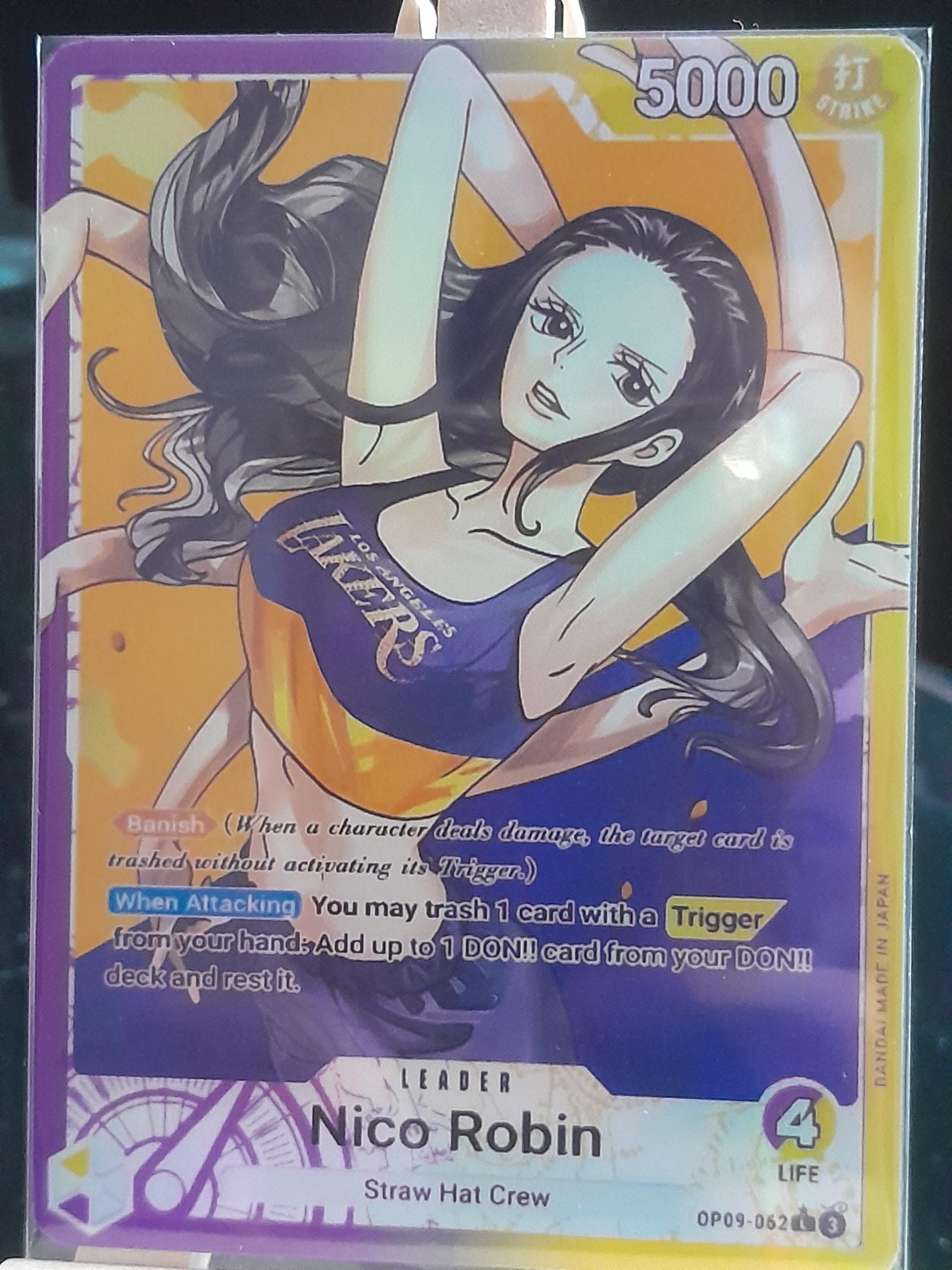 Custom One Piece Nico Robin Proxy Card OP09-062 – Lakers Style
