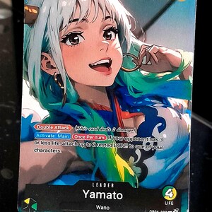Carte one piece Yamato custom proxy OP06-022 L jeu de cartes anglais ENGLISH mugiwara customiser No HOLO OPTCG personnalisée