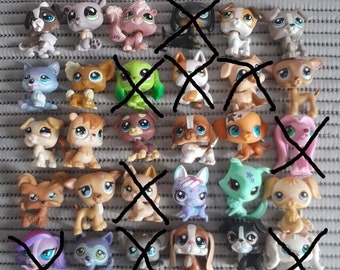 LPS Littlest petshop pet shop 3 pieces lot 3 random pet shop Hasbro