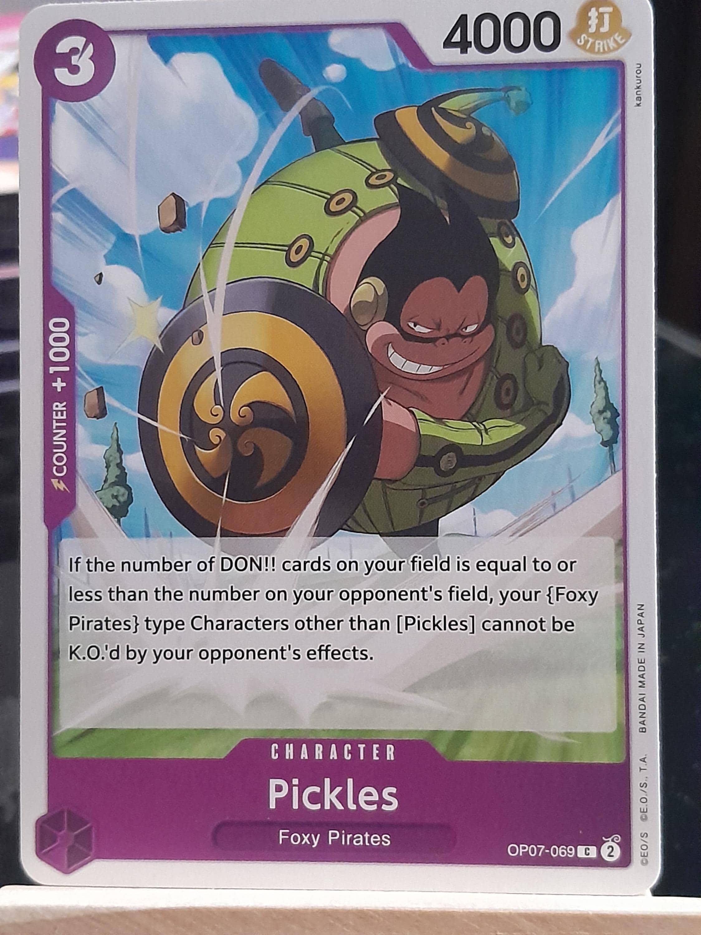 One Piece Pickles OP07-069 C Foxy Pirates Card Games ENG TCG