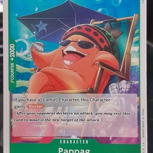 Carte one piece Pappag animal OP07-030 C vert ENG carte TCG