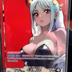 Carte one piece Yamato custom proxy OP06-022 L jeu de cartes anglais ENGLISH mugiwara customiser HOLO OPTCG personnalisée