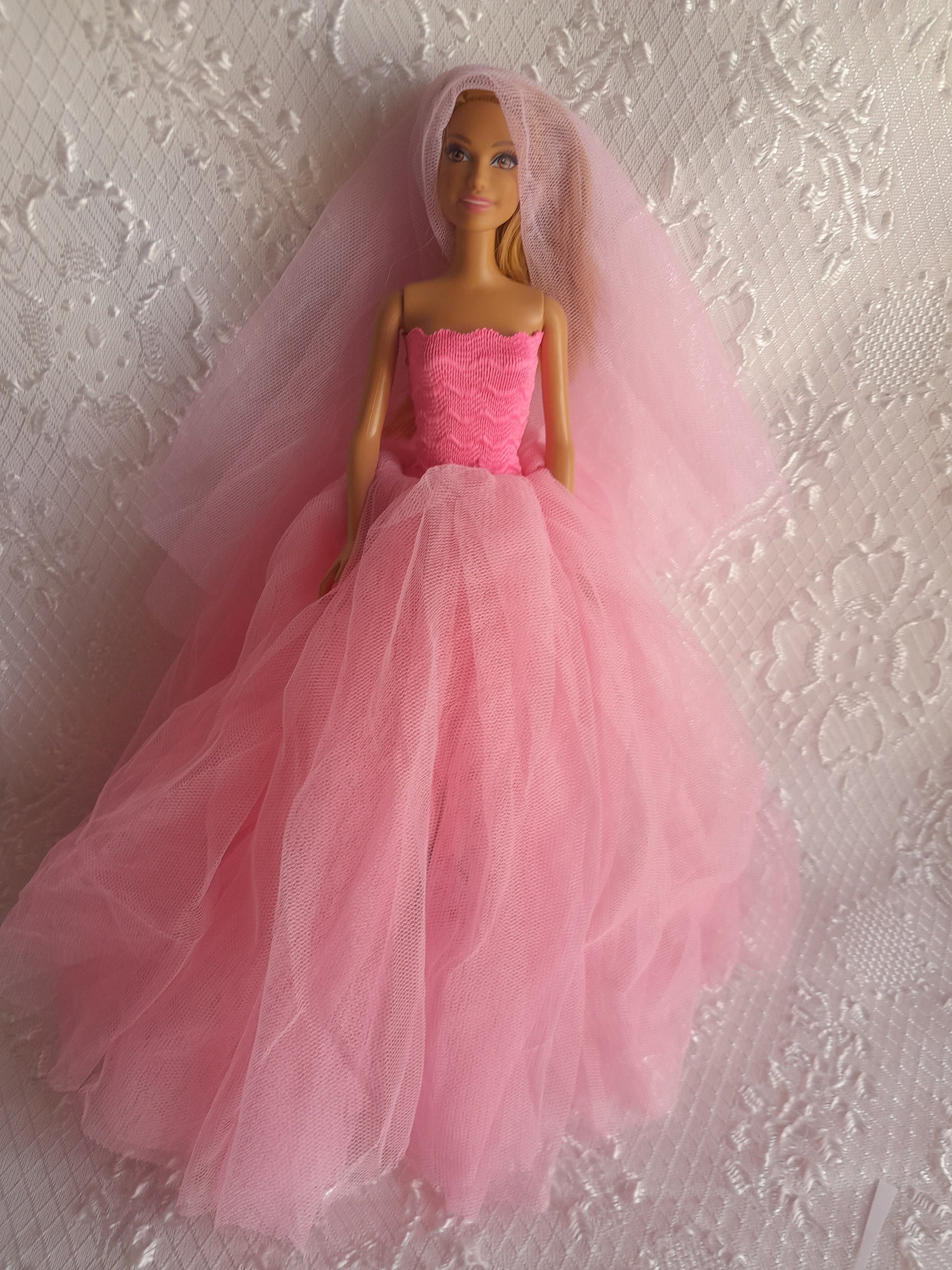 Barbie #1260 First Formal Gown Pink Cape