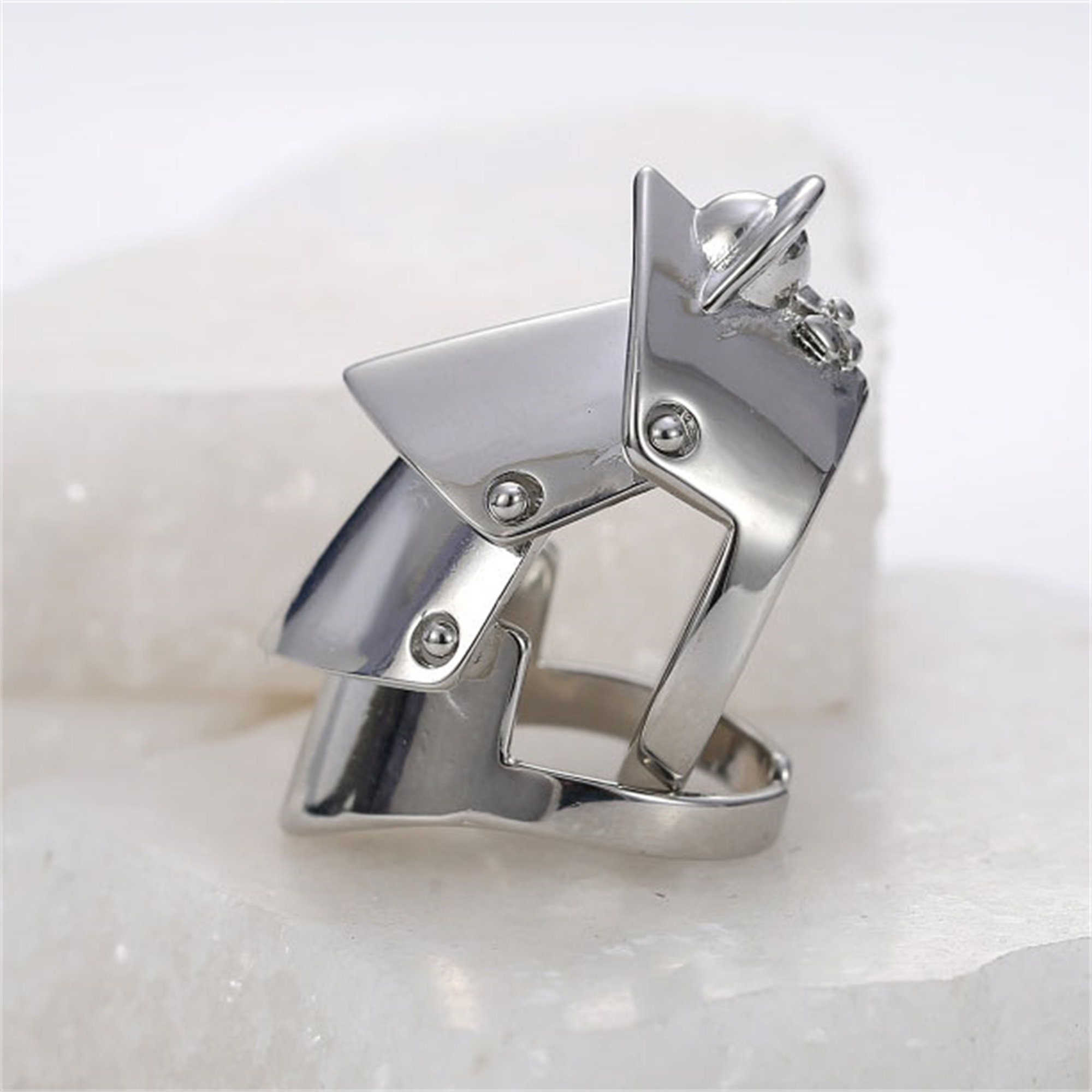 Gunmetal Armour Ring