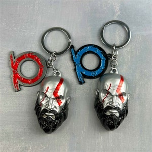 God Of War Ragnarok Keyring Keychain Kratos Blade of Chaos Leviathan Axe  Jötnar