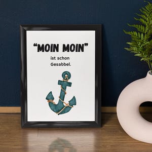 Poster A4, Moin, Moin is already sabble - Digital download