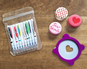 Kit de 10 mini-feutres alimentaires