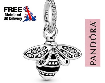 Pandora Sparkling Queen Bee Charm For Bracelet, Sterling Silver Pendant For Necklace, Unique Women Jewellery, Gift For Women, S925 ALE, UK