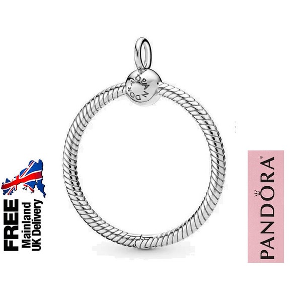Pandora Moments Medium O Pendant , Charm Pendant, Sterling Silver Ladies Jewellery, Unique Jewellery, Gift For Women, Hallmarked S925 ALE