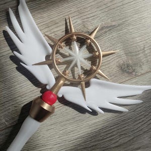 Sakura Cosplay Prop Baguette étoilée transparente Costume Kinomoto