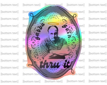 Gabba Goin' Thru It | Tony Soprano | Vinyl-Aufkleber, 3 Ausführungen + holografisch