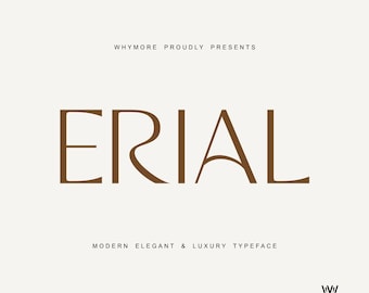 ERIAL Luxury Serif Font: Elegant Wedding & Cricut Font (Commercial Use)