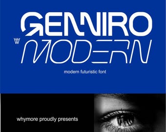 Futuristic Geometric Font: Modern Logo & Branding