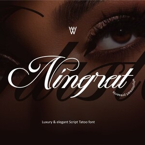 Ningrat | Stylish Script Tattoo Font for Unique Designs