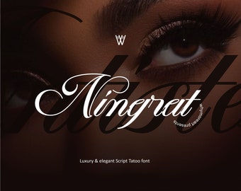 Ningrat | Stylish Script Tattoo Font for Unique Designs