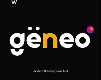 Geneo Futuristic Font: Bold Geometric Typeface for Modern Design