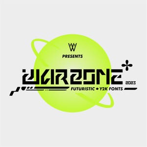 Warzone Y2K Futuristic fonts