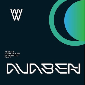 Avaben | Futuristic Fonts Logo Modern Font | Futuristic Bold Font, Geometric Font | Futuristic Logo Font, Geometric Branding,Procreate
