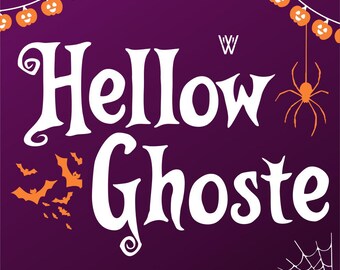 Halloween Horror Brush Font: Creepy Display Typeface for Spooky Designs