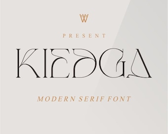 KIEDGA Serif Font: Elegant Calligraphy for Wedding Invitations