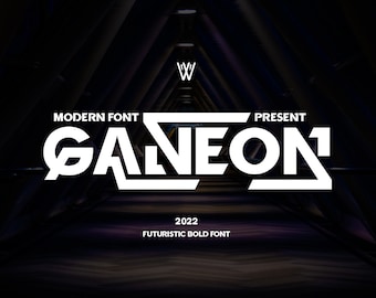Ganeon | Modern font | Futuristic Font