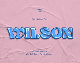 Wilson | Fancy font | Bubble Font | Display Fonts