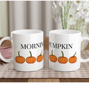 Morgen Kürbis Tasse, Kürbis Saison, Kürbis Kaffeetasse, Kaffee, Heiße Schokolade, Tee, Saisonale Tasse-Saisonale Dekoration-Kürbis Liebhaber-Kürbis Becher