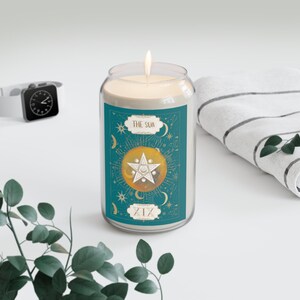 Witchcore Scented Candle-witchy candle-spellbound candle-spellbookandmagick candle-potion master candle-sun tarot candle-gift for her
