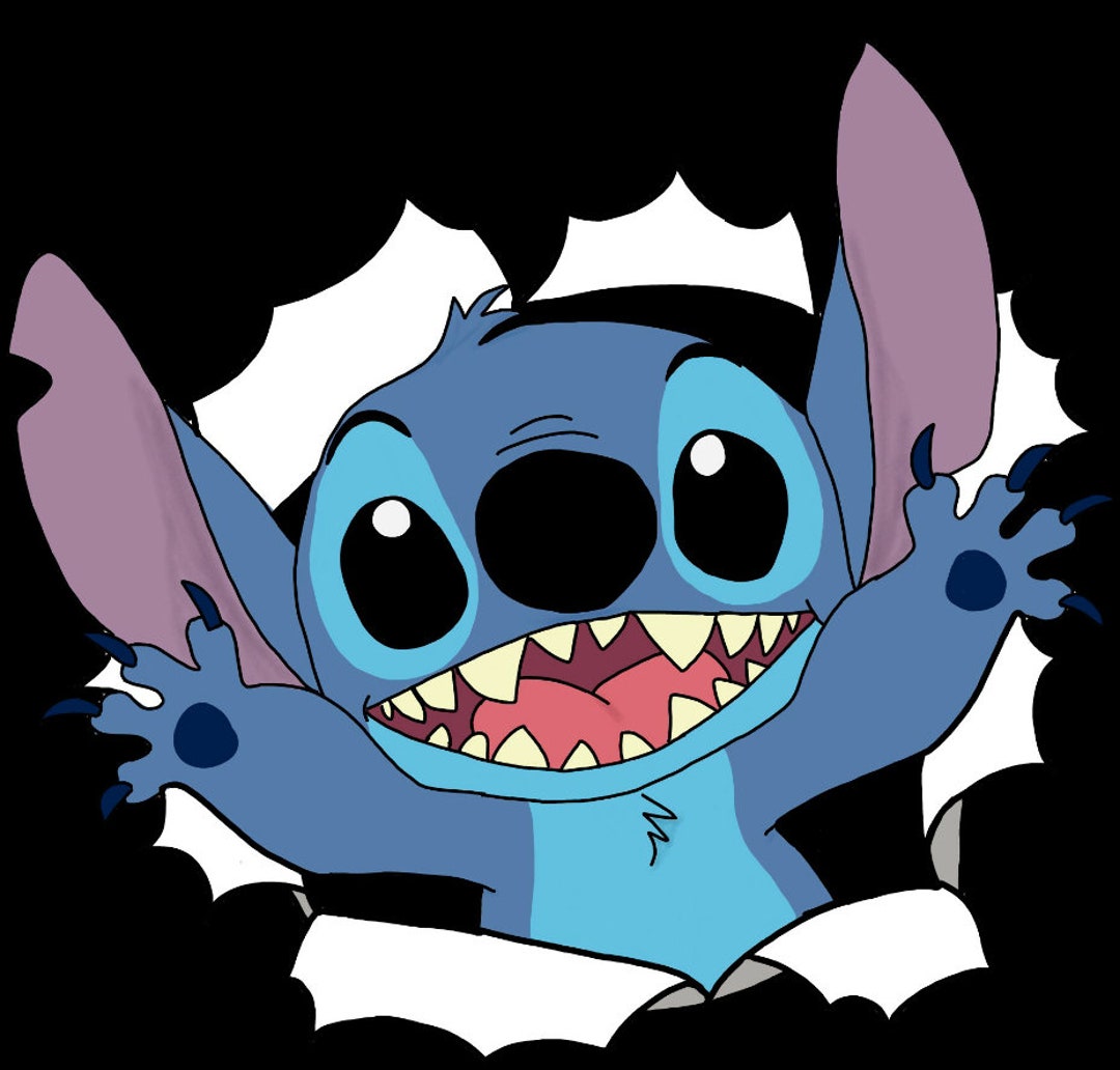 Disney Stitch Burst Lilo and Stitch Movie Character Iron on Tee T-shirt ...
